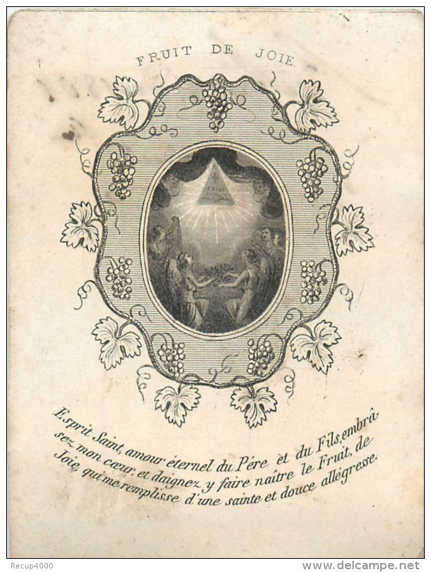 IMAGES RELIGIEUSES Fruit De Joie Retraite 1861 2 Scans - Devotion Images