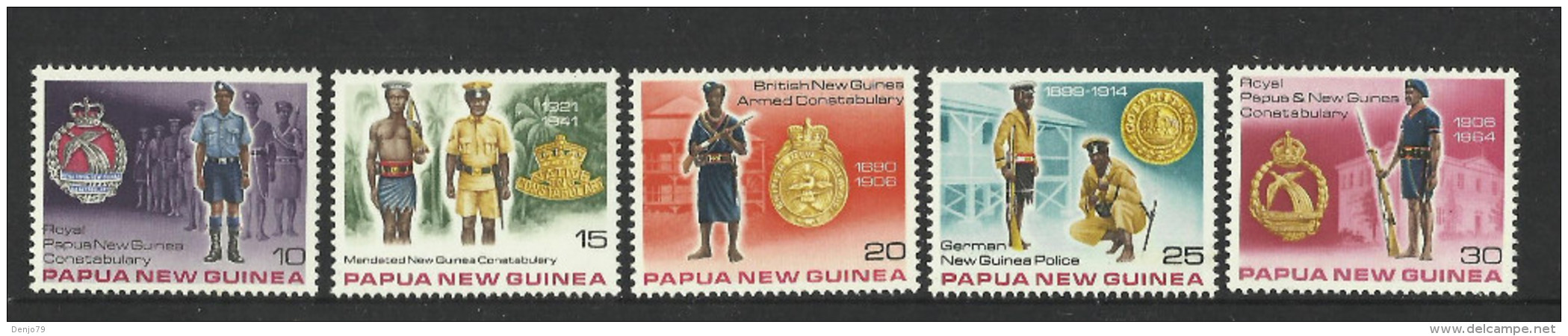 PAPUA NEW GUINEA 1978 ROYAL CONSTABULARY SET MNH - Papua New Guinea