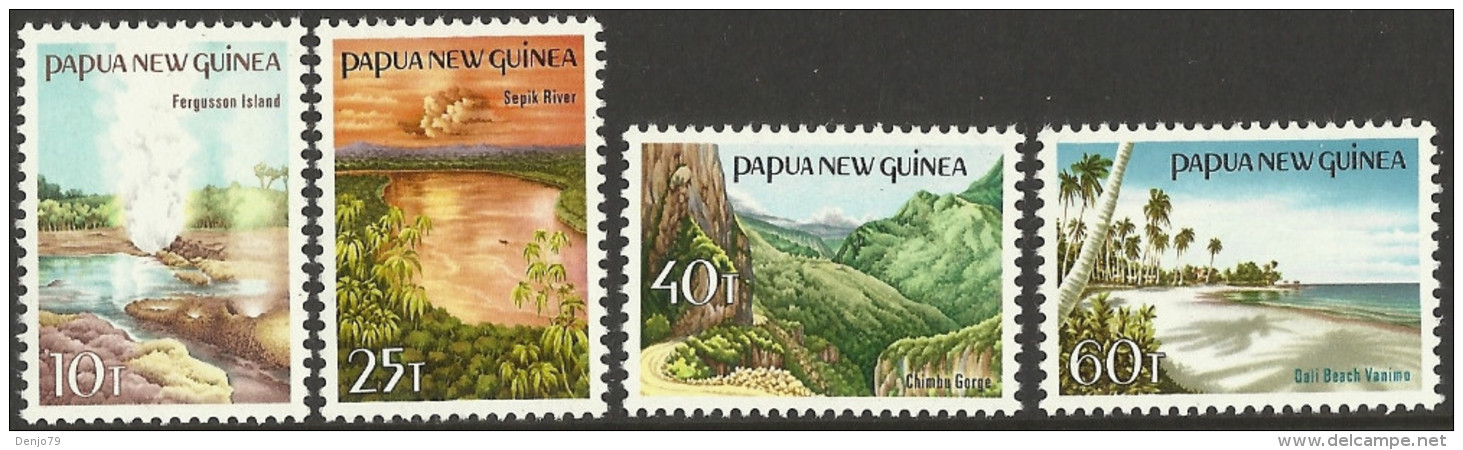 PAPUA NEW GUINEA 1985 TOURIST SCENES SET MNH - Papua-Neuguinea