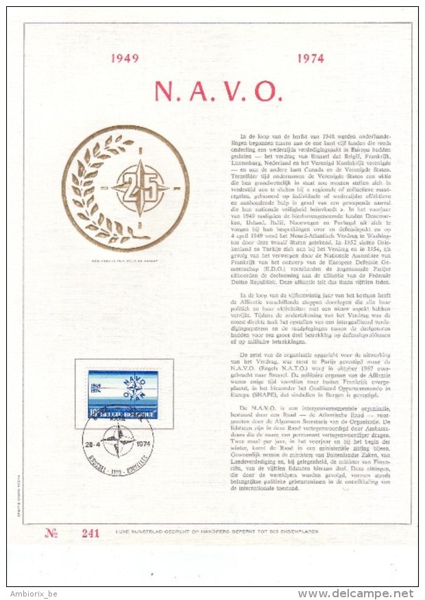 Carte Max Gold 1712 NAVO - OTAN - 1971-1980