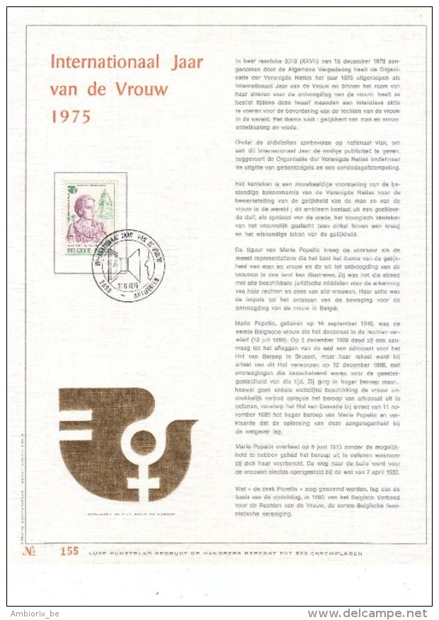 Carte Max Gold 1776 Internationaal Jaar Van De Vrouw - 1971-1980