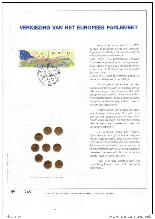 Carte Max Gold 2326 Verkiezing Van Het Europees Parlement - 1981-1990