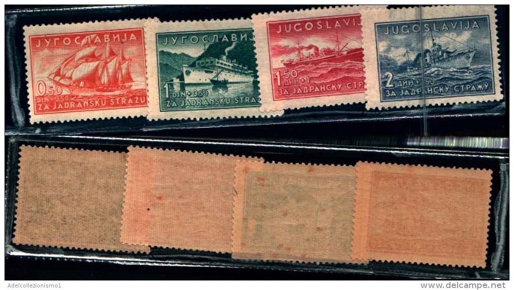 83194) Jugoslavia-guardia Sull'adriatico-4val-.cat- 349-352- Nuovi- 10€ - Autres & Non Classés