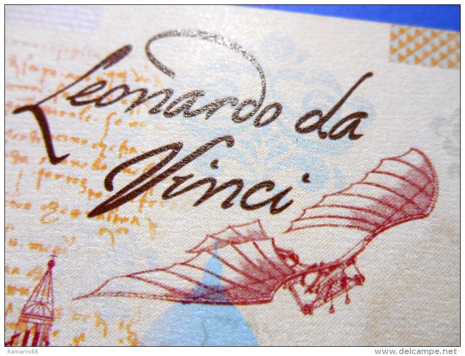 SecuraMonde SMI Leonardo Da Vinci 1519 Specimen Essay Note - Fds / Unc - Fictifs & Spécimens