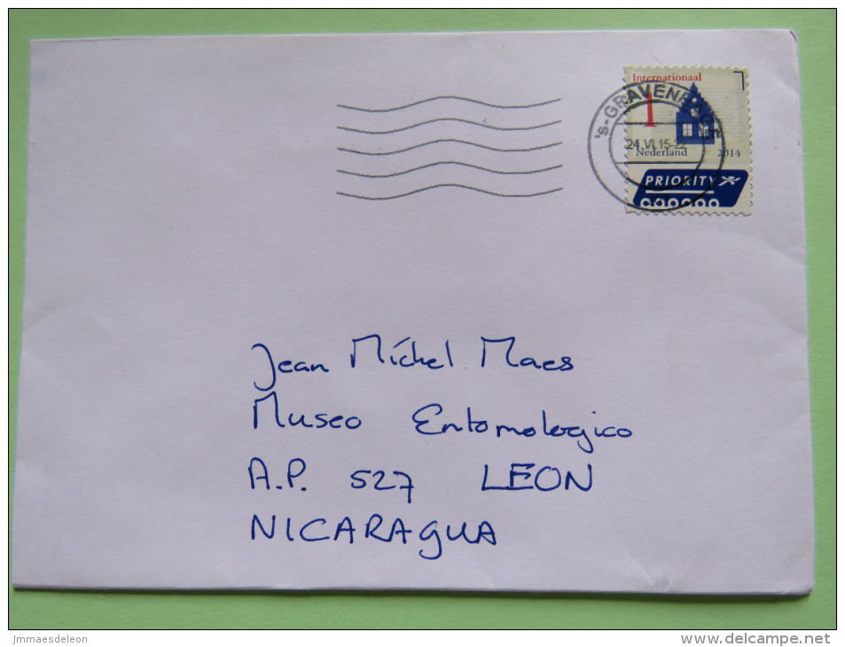 Netherlands 2015 Cover To Nicaragua - House - Lettres & Documents