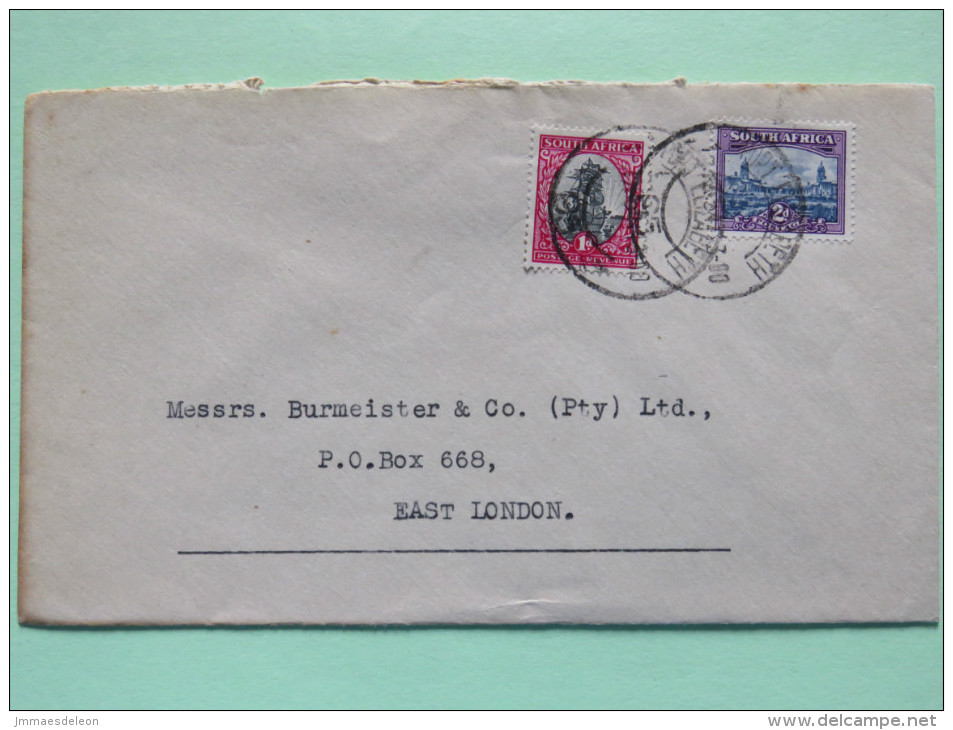 South Africa 1947 Cover To East London - Ship - Town - Unclassified