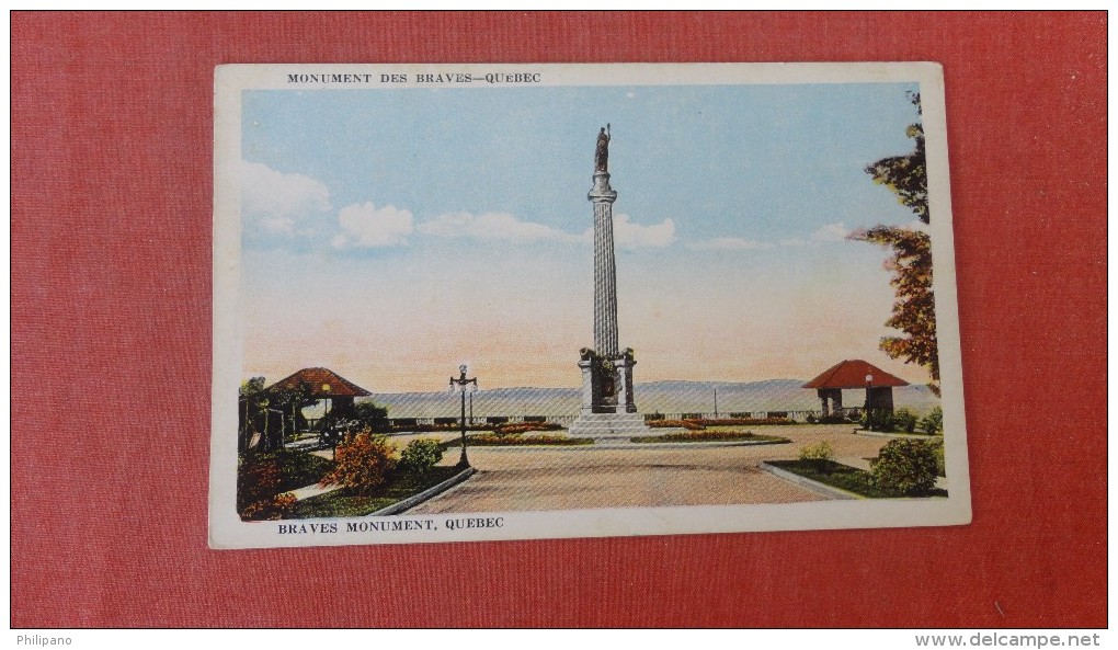 Quebec> Braves Monument - --------- Ref  2306 - Other & Unclassified