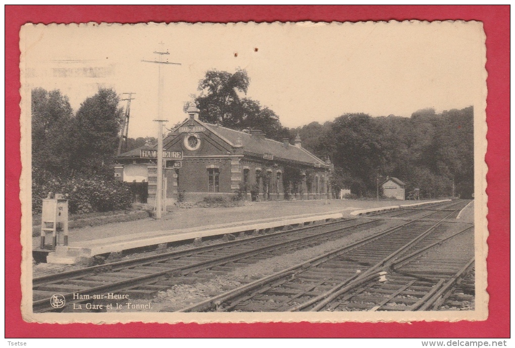 Ham-sur-Heure - La Gare Et Le Tunnel - 19?? ( Voir Verso ) - Ham-sur-Heure-Nalinnes