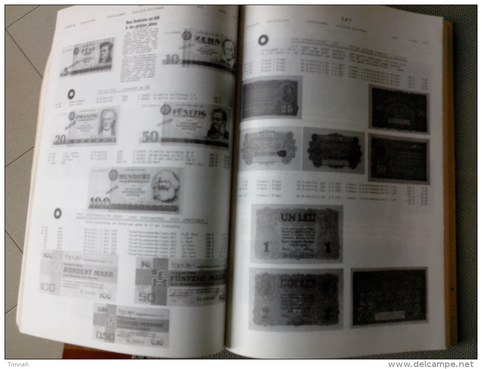 1984 - DAS NOTENBUCH KATALOG DER DEUTSCHEN BANKNOTEN AB 1874 MARK HOFFMANN DIETER - ALLEMAND
