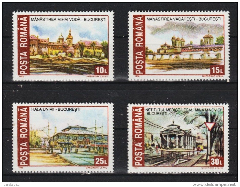 1993 -  Monuments Historiques Detruits Mi 4859/4862 Et Yv 4053/4056 MNH - Ungebraucht