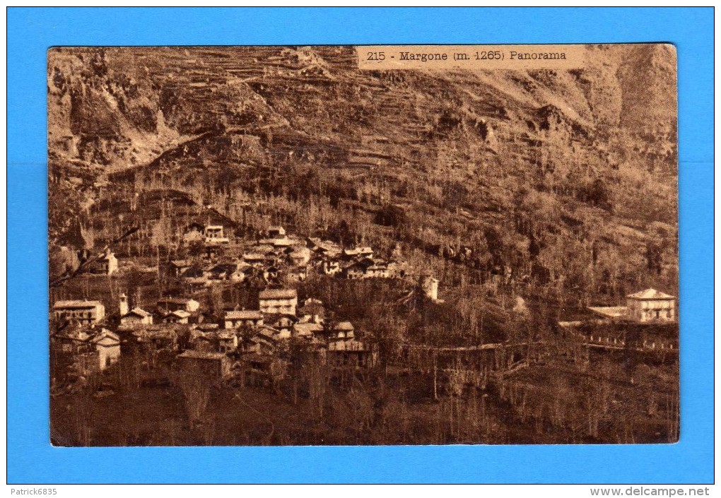 TORINO -  MARGONE - Panorama . Cartolina Colore Marron.  Vedi Descrizione - Other & Unclassified