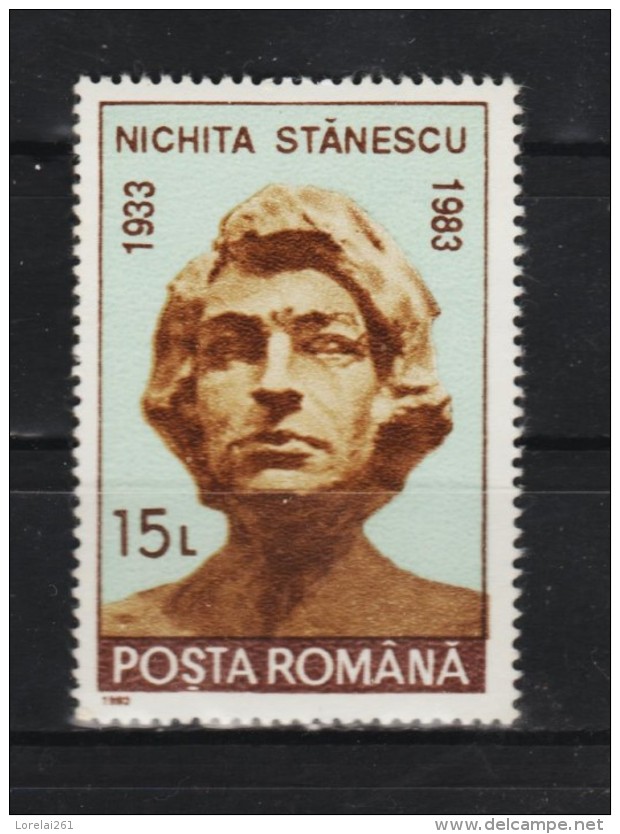 1993 -  Buste Du Poete Nichita Stanescu Mi 4872 Et Yv  4063 MNH - Ungebraucht