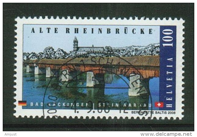 Suisse /Schweiz/Switzerland // 2008 // Alte Rheinbrücke Bad Säckingen  No.1288 1er Jour Demi-lune - Usati