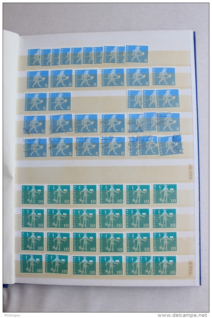 SWITZERLAND VARIETIES / COIL STAMPS STOCK - Collections