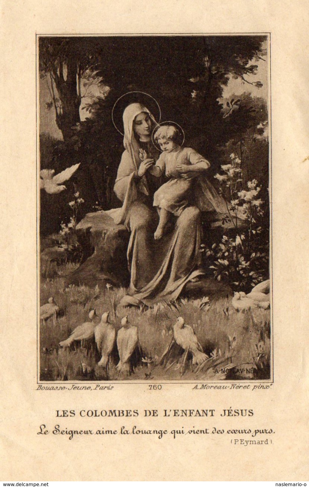 IMAGE PIEUSE "Les Colombes De L'Enfant Jésus" Ed Bouasse Jeune - Images Religieuses