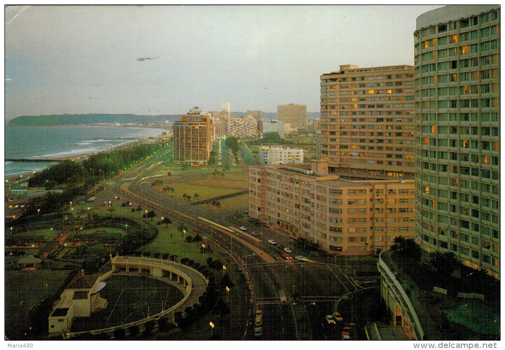 DURBAN   IN THE MELLOW LIGHT OF DESCENDINA DUSK DURBAN'S GOLDEN MILE... (VIAGGIATA) - Sud Africa