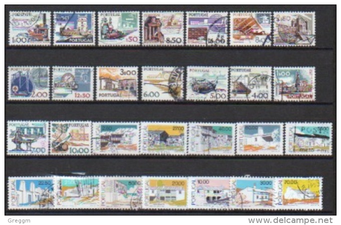 Portugal Small Selection Of Modern Definitive Stamps. - Sammlungen