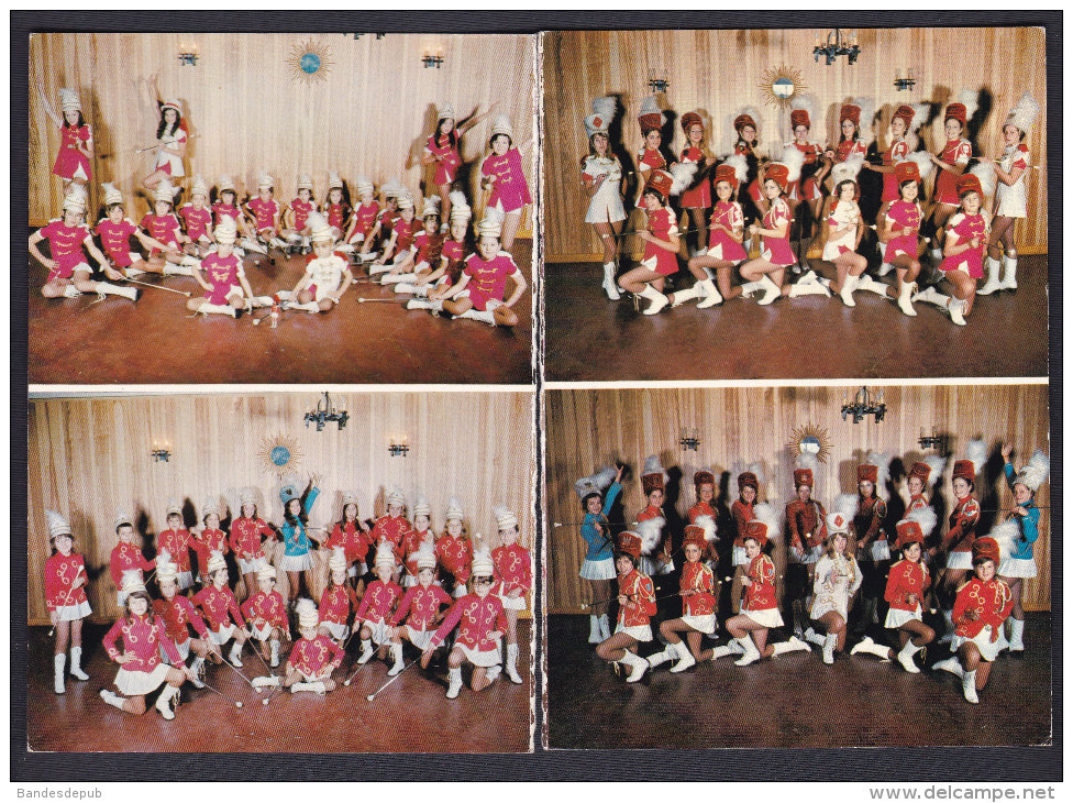 CPSM Double Martigny Les Bains (88) - Le Groupe De Majorettes Comite Regional Lorraine Ardennes ( Majorette ) - Autres & Non Classés