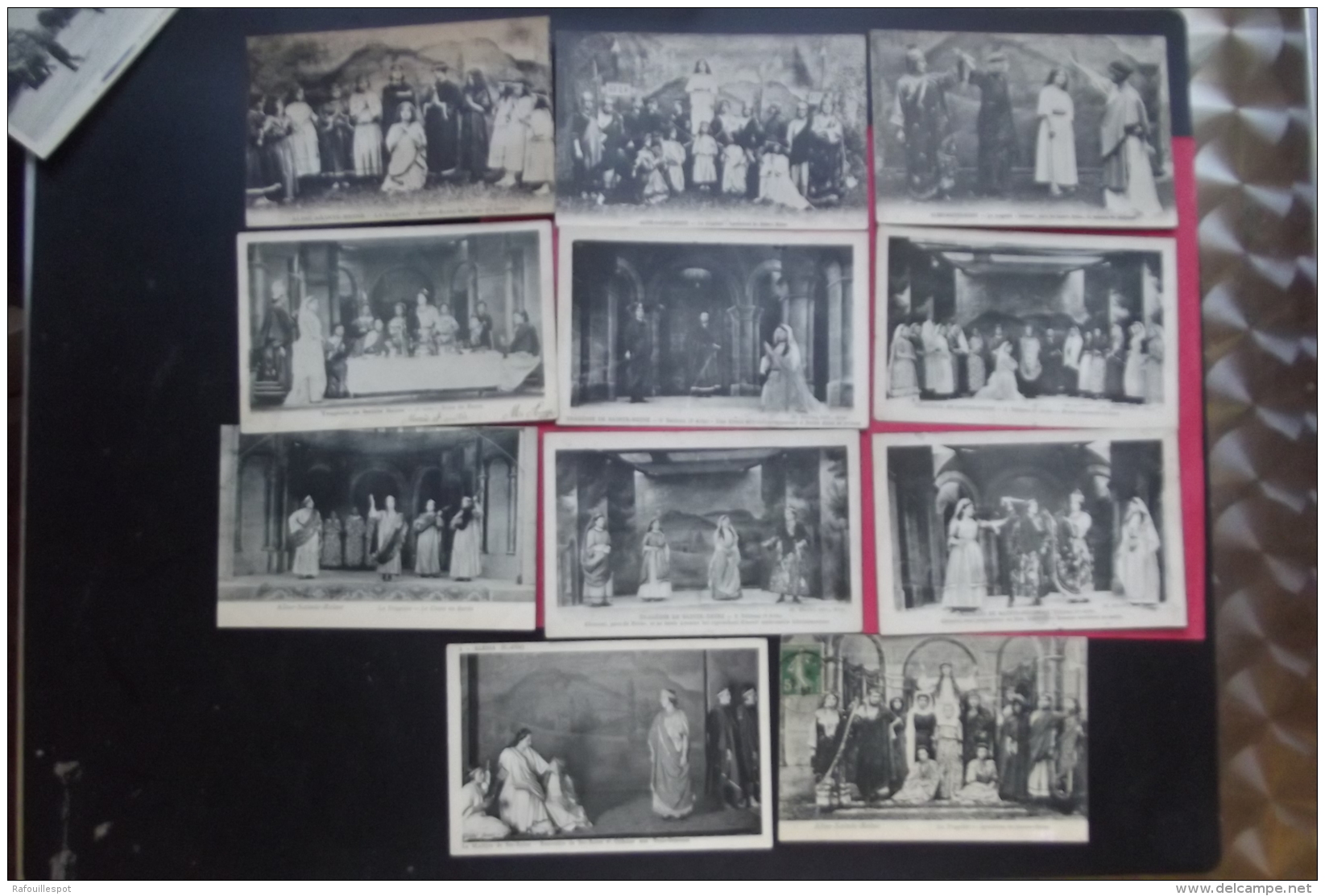 Cp Alise Ste Reine Lot 5 Cartes " La Procession" Lot 11 Cartes "la Tragedie De Sainte Reine" - Venarey Les Laumes