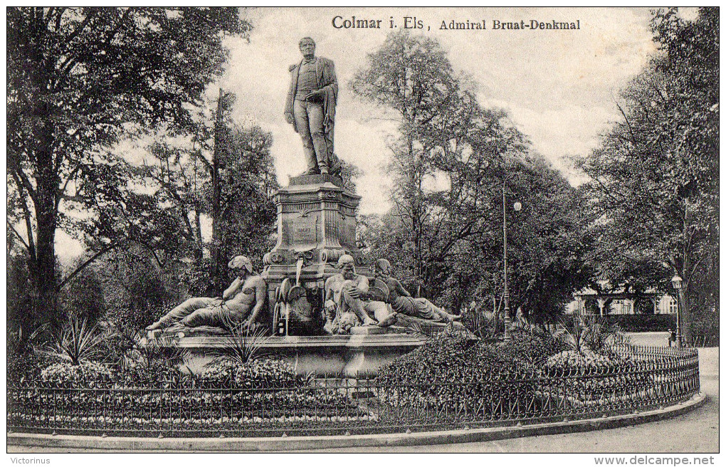 COLMAR I. Els. - ADMIRAL BRUAT- DENKMAL - Mai 1913 - Colmar