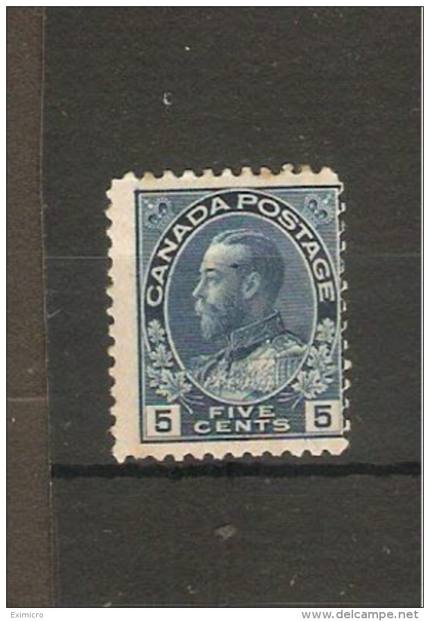 CANADA 1912 5c DEEP BLUE SG 205b MOUNTED MINT Cat £70 - Unused Stamps