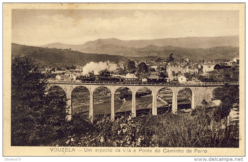 VOUZELA, Um Aspecto Da Vila E Ponte Do Caminho De Ferro, 2 Scans PORTUGAL - Viseu