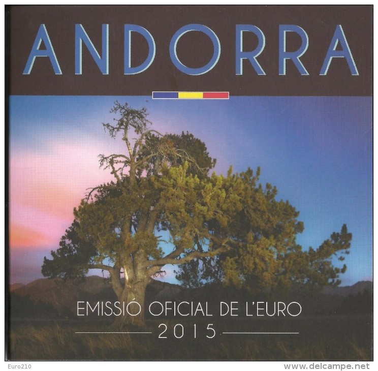 ANDORRA EURO COIN SET 2015 - BU Quality - 8 Coins - Original - Andorra