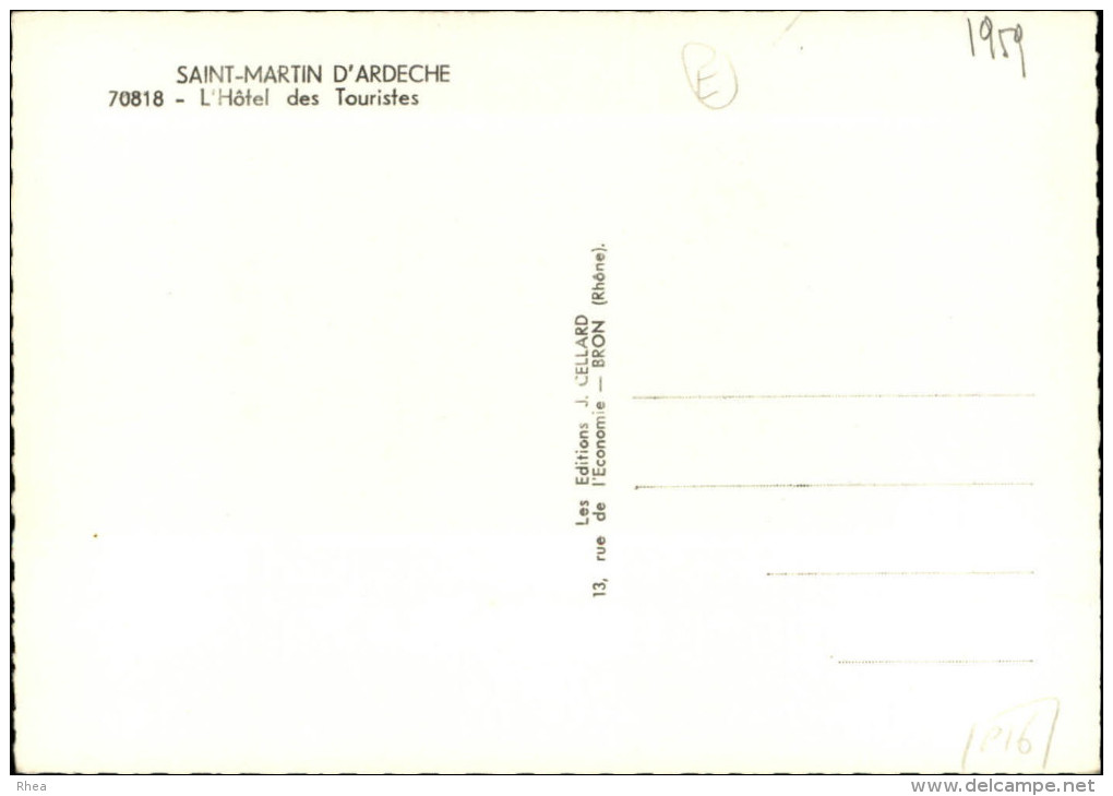 07 - SAINT-MARTIN-D'ARDECHE - - Autres & Non Classés