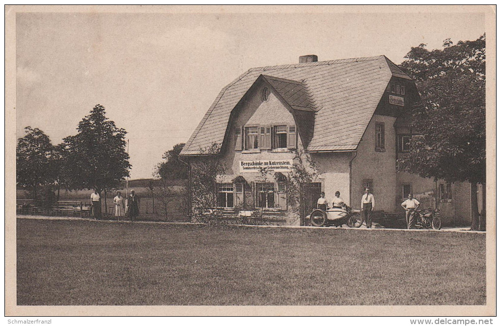 AK Pobershau Bergschänke Zum Katzenstein Erzgebirge Gasthof Willy Engler Bei Marienberg Ansprung Zöblitz Rübenau - Zöblitz