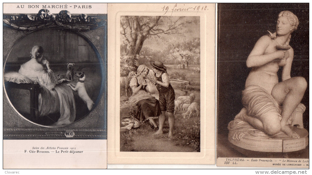 LOT DE 56 CARTES   "TABLEAUX"