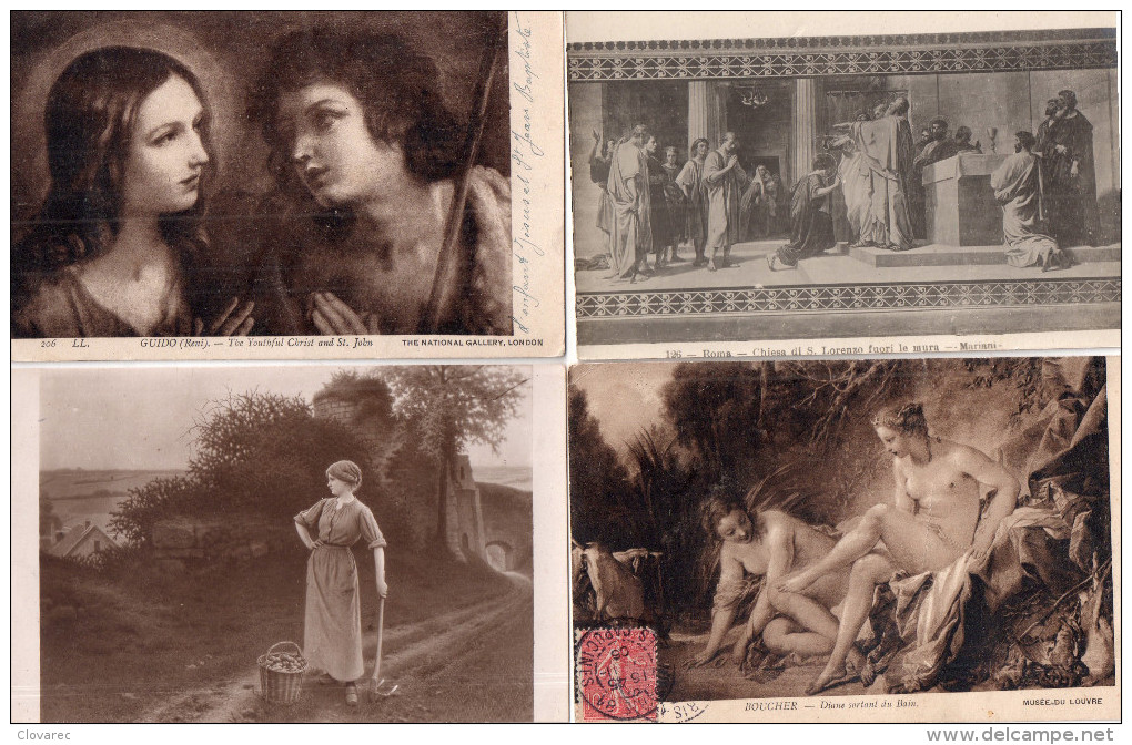 LOT DE 56 CARTES   "TABLEAUX"