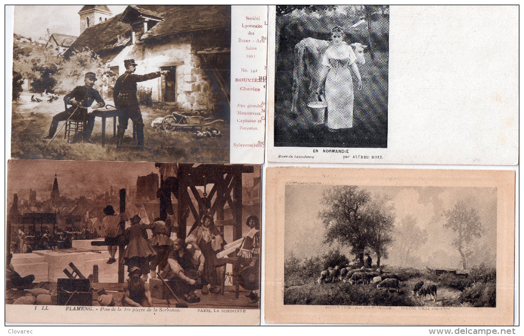 LOT DE 56 CARTES   "TABLEAUX"