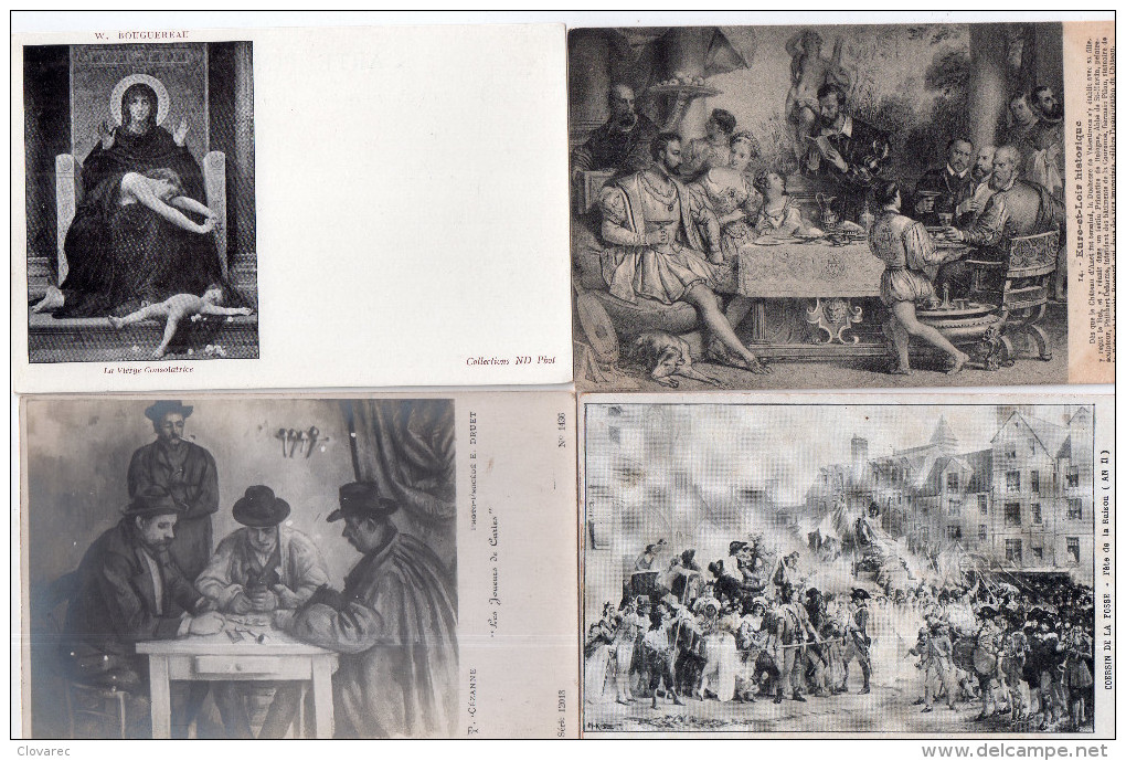 LOT DE 56 CARTES   "TABLEAUX"