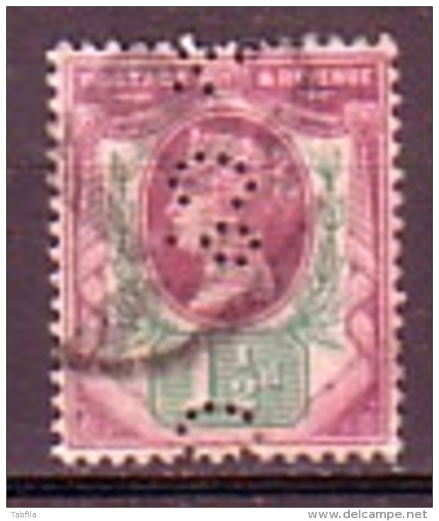 GRANDE-BRETAGNE - 1840 - 1901 - Perfines - Obl. - Perforiert/Gezähnt