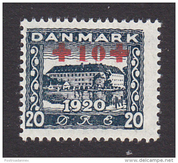 Denmark, Scott #B2, Mint Never Hinged, Sonderbork Castle Surcharged, Issued 1921 - Unused Stamps