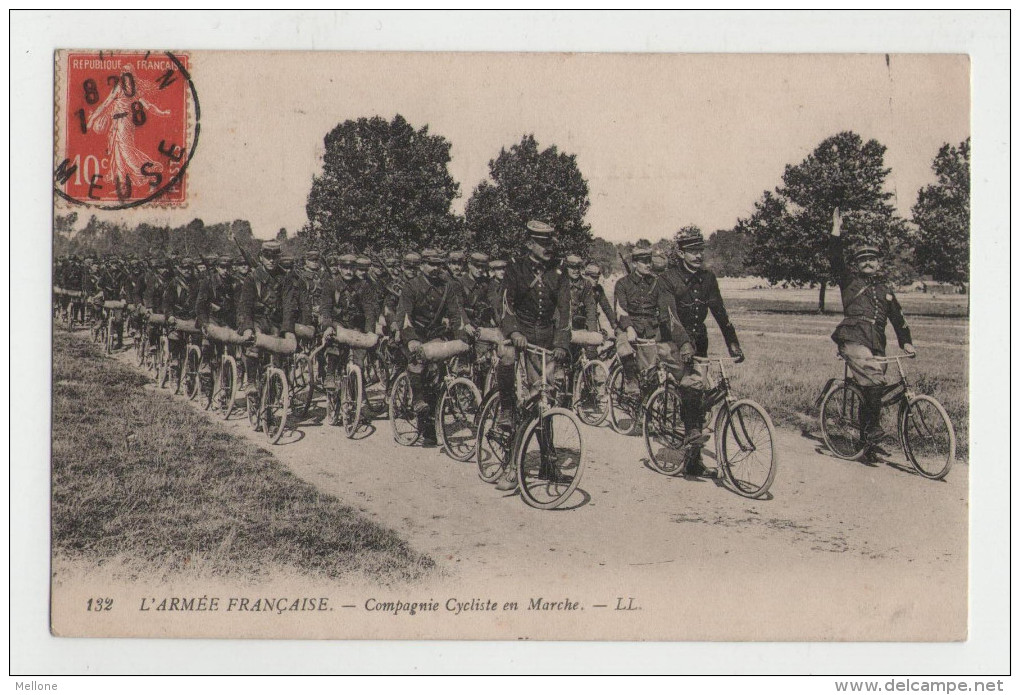 Rare - Compagnie Cycliste En Marche - L'armée Française - Guerre 14-18 - 1914-18