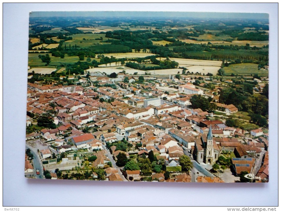 32 - Cpsm Grand Format -NOGARO - Vue Générale Aérienne - Nogaro