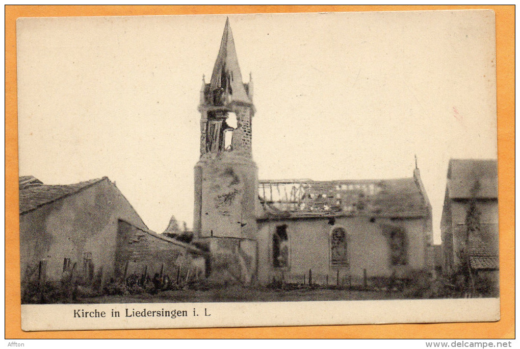 Liedersingen I L WW1 Postcard - Lothringen