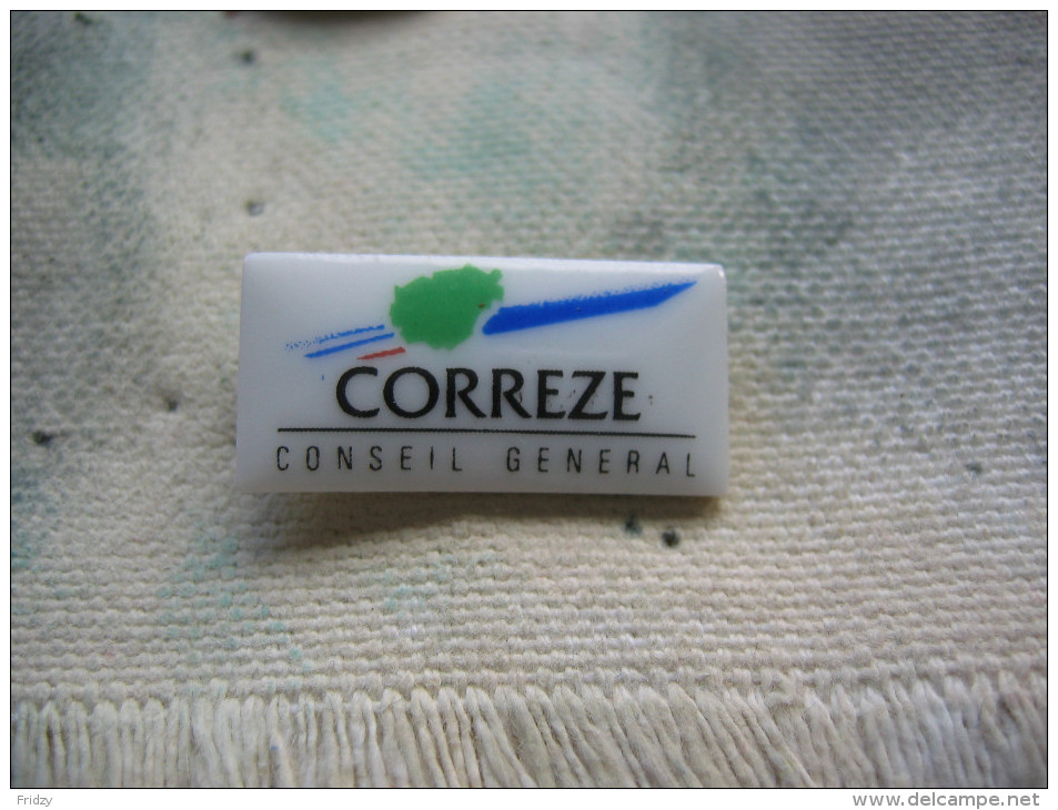 Pin´s En Porcelaine Du Conseil Général De La Région De La CORREZE - Villes