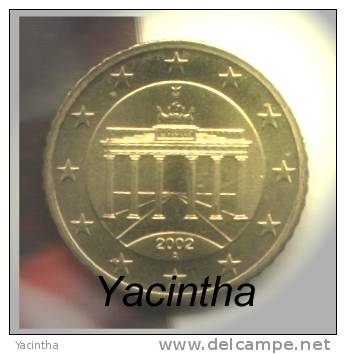 @Y@  Duitsland  /  Germany   5 0  Cent    2002   A      UNC - Duitsland