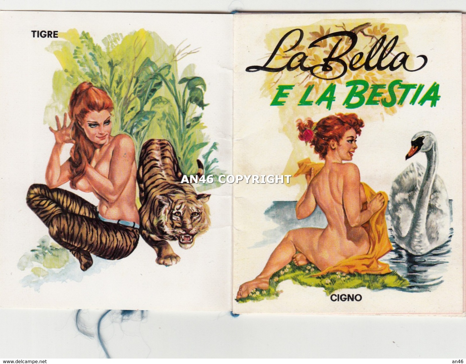 CALENDARIETTO-ALMANACCO DEL 1970-"LA BELLA E LA BESTIA"SALONE SCHINOCCA E SOTERA"-TROINA-COMPLETO-OTTIMA CONSERVAZIONE - Formato Piccolo : 1961-70