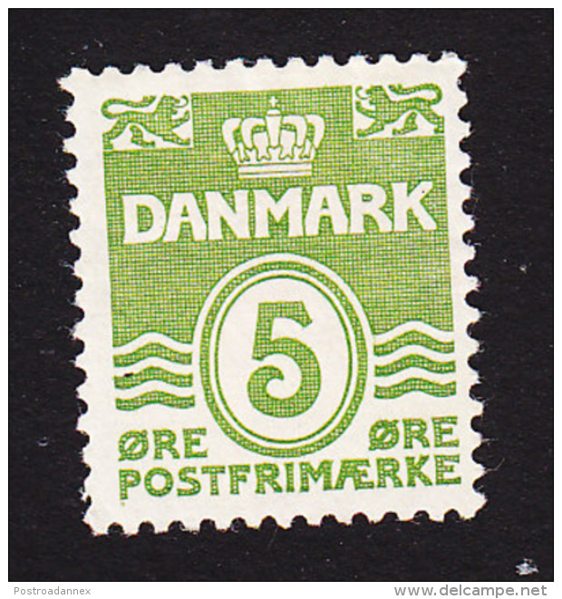 Denmark, Scott #223, Mint Hinged, Number, Issued 1933 - Unused Stamps