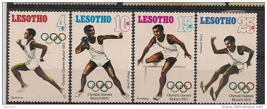 Lesotho 1972 MNICH Olympic Games NSCH MNH ** - Liberia