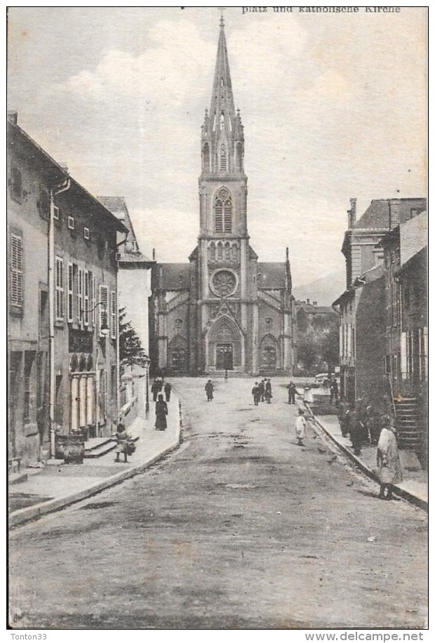 GROSS MMOYEUVRE - 57 - Grammontstrasse Mit Kirch-platz Und Katholische Kirche - RARE - ENCH0616 - - Sonstige & Ohne Zuordnung