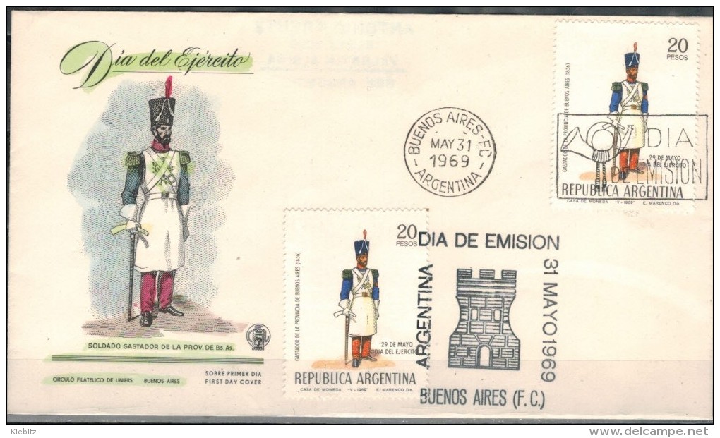 ARGENTINIEN 1969 - FDC Mit  MiNr: 1019 Used - FDC