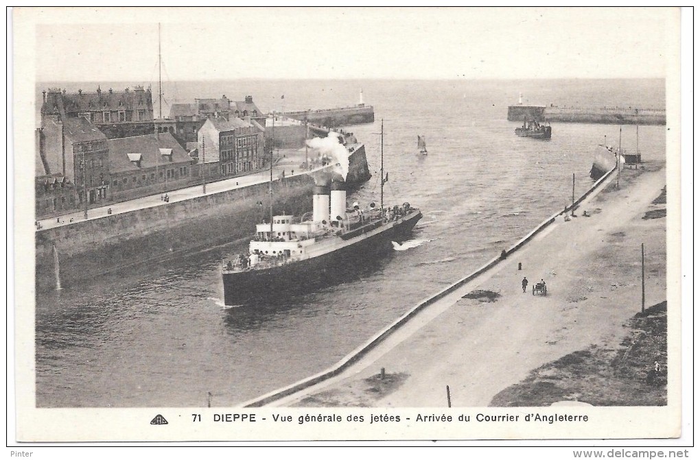 DIEPPE - Vue Générale Des Jetées - Arrivée Du Courrier D'Angleterre - Dieppe