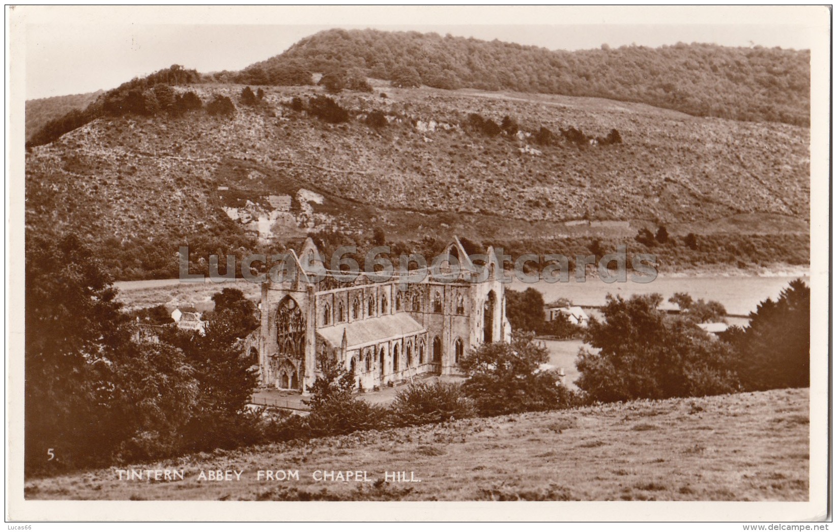 Tintern Abbey From Chapel Hill - Monmouthshire