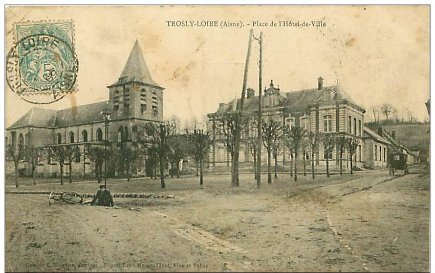 02.TROSLY-LOIRE.N°55.PLACE DE L'HOTEL DE VILLE - Autres & Non Classés