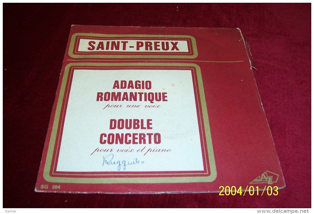 SAINT  PREUX  ° ADAGIO ROMANTIQUE - Collezioni