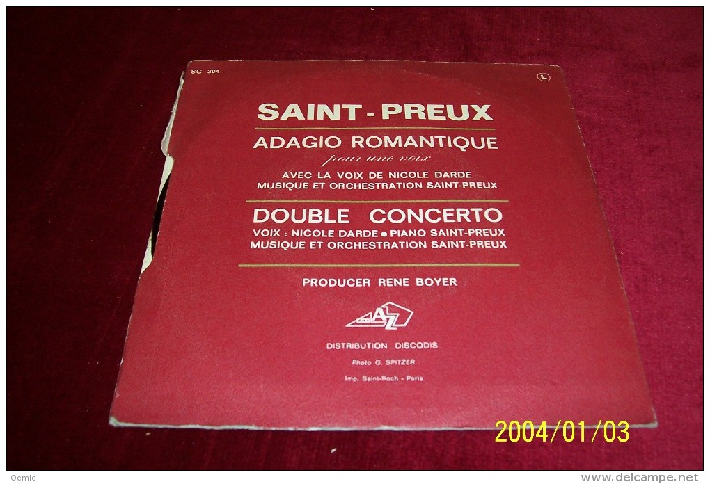 SAINT  PREUX  ° ADAGIO ROMANTIQUE - Collezioni